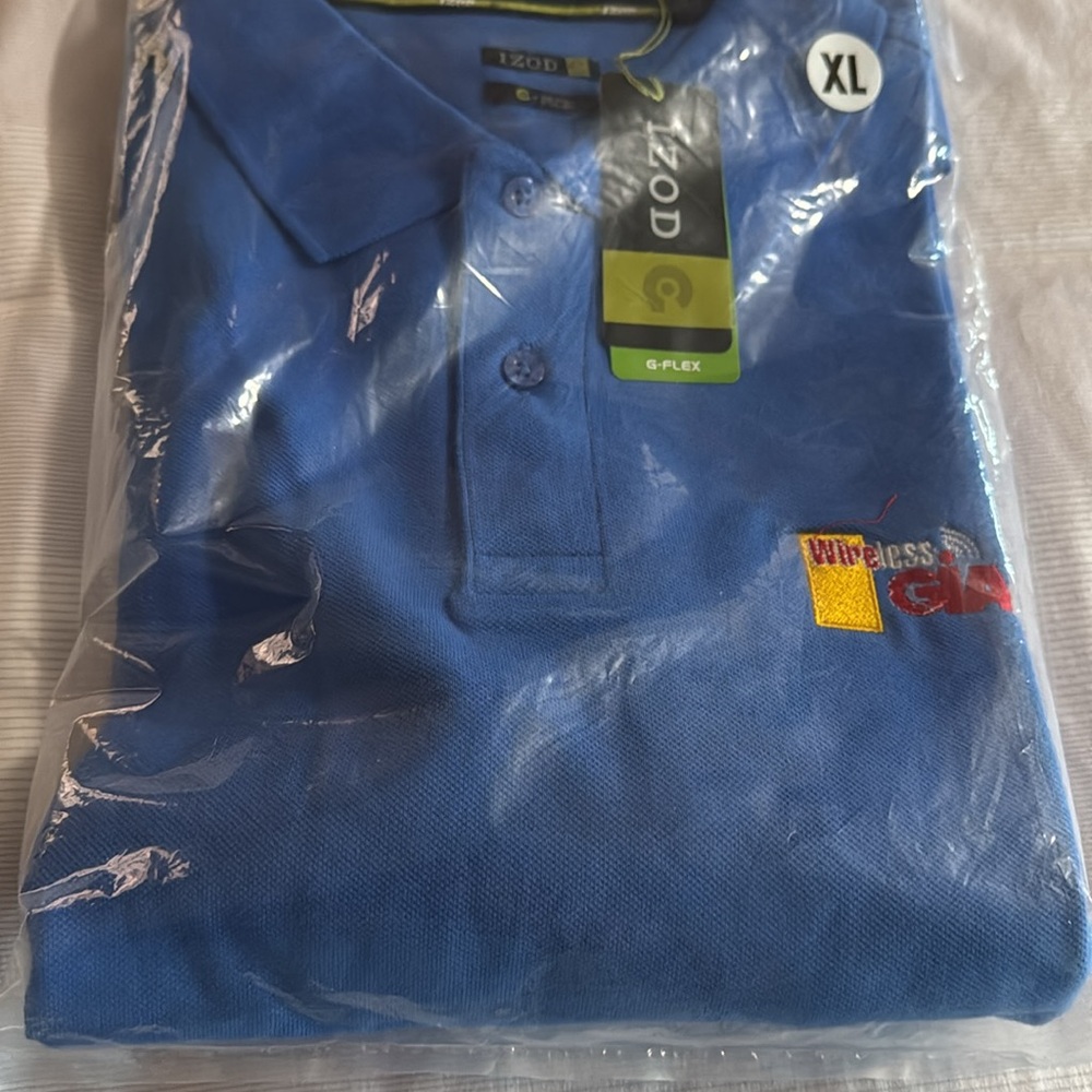 IZOD blue polo XL embroidery wirelessss giant